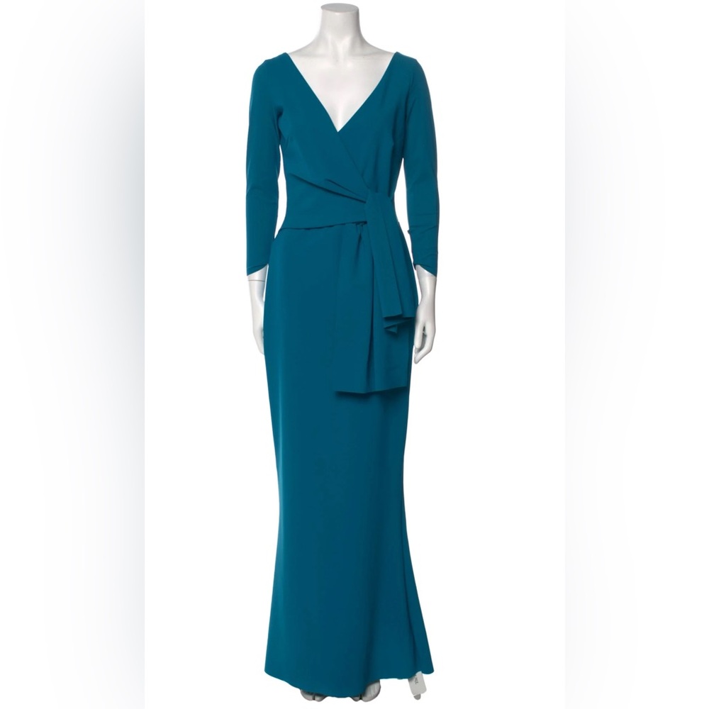 Eliza J Size 10 Teal Blue Chiffon Dress with Tags - Never Worn